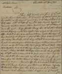 D. DeSaussure to John Kean, April 26, 1792 by DeSaussure