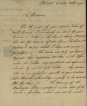 Gustavus Risberg to Susannah Kean, October 30, 1795 by Gustavus Risberg