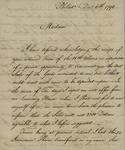Gustavus Risberg to Susan Kean, December 6, 1796