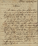 Gustavus Risberg to Susan Kean, August 6, 1797