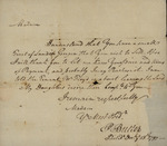 P. Butler to Susan Kean, December 13, 1797