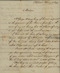Gustavus Risberg to Susan Kean, February 11, 1798
