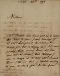 Tapray to Susan Kean, March 25, 1798