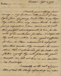 John Faucheraud Grimke to Susan Kean, September 13, 1798 by John Faucherand Grimke