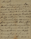 William H. Wigg to Unknown Person, November 1, 1792