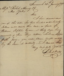 Robert Watts to Robert Murray and Company, January 30, 1795 by Robert Watts