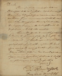 David M. Randolph wrote to James Brown, May 14, 1796 by David M. Randolph