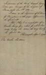 Receipt to Gustavus Risberg for Carriage, June 5, 1794