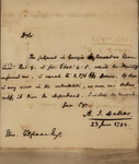 A.I. Dallas to Edward Tilghman, June 23, 1794 by A.I Dallas