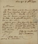 Bartholomew Corvaisier to John Kean, August 8, 1793 by Bartholomew Corvaisier