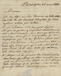 Bartholomew Corvaisier to John Kean, March 26, 1794