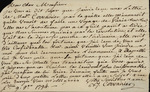 Bartholomew Corvaisier to John Kean, January 9, 1794 by Bartholomew Corvaisier