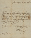 Bartholomew Corvaisier to John Kean, April 22, 1794