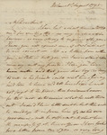 George Van Brugh Brown to Susan Kean, August 1, 1798 by George Van Brugh Brown