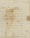 George Van Brush Brown to Susan Kean, October 31, 1798 by George Van Brugh Brown