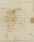 George Van Brush Brown to Susan Kean, October 31, 1798