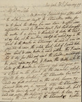 Philip Livingston to Susan Livingston, January 15, 1799