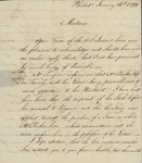 Gustavus Risberg to Susan Kean, January 26, 1799