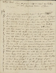 Beaumanoir de la Forest to Susan Kean, March 29, 1799 by Beaumanoir de la Forest