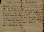 Recipe for Eau de Coing, circa 1700s