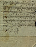 Indenture Bill of Sale from Henry Masicar to Susan Ursin Niemcewicz, August, 1804