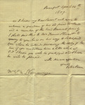 Peter Kean to Susan Ursin Niemcewicz, April 14, 1809 by Peter Philip James Kean