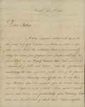 James Otto Ricketts to James Ricketts, June 24, 1806 by James Otto Ricketts