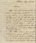 Gustavus Risberg to Susan Kean, July 17, 1800