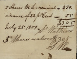 Five Shares, July 25, 1801