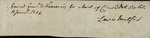 Receipt, Julian Niemcewicz to Lewis Mulford, January 11, 1805