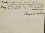 Receipt, Susan Niemcewicz with Elizabeth Gilmore, April 2, 1805