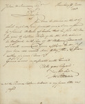 Joseph Pitcairn to Julian Niemcewicz, June 20, 1805 by Joseph Pitcairn
