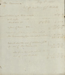 Susan Niemcewicz with James Ricketts, Auction Receipt, July 6, 1805