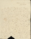 Maria E.P. Ricketts to Peter Kean, July 19, 1806 by Maria E.P. Ricketts