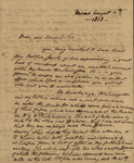 Peter Kean to an Unknown Person, August 14, 1813