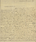 Mr. Bradish to Sarah Sabina Kean, April 28, 1817