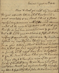 Susan Ursin Niemcewicz to Peter Kean and Sarah Kean, August 25, 1818 by Susan Ursin Niemcewicz