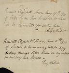 Deeds belonging to Susan U. Niemcewicz, June 5, 1810 by Susan U. Niemcewicz