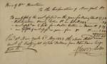 Tax Receipt to the Heirs William Houstoun, May 2, 1823