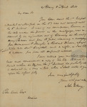 John V. Henry to Peter Kean, April 8, 1828