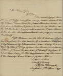 William Thomas Carroll to John Kean, December 9, 1837 by William Thomas Carroll