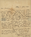 H. Bleecker to Sarah Sabina Kean, April 21, 1830