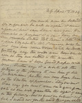 Sarah Sabina Baker to John Kean, April 1, 1834