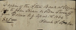 Sarah Sabina Baker to John Kean, April 1, 1834
