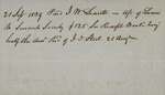 Receipt to pay Servant Society, September 21, 1839 by Servant Society